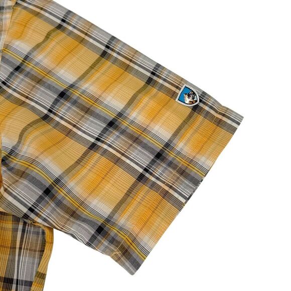 Kuhl Men's Response Short Sleeve Plaid Shirt Yellow Small - Picture 7 of 10